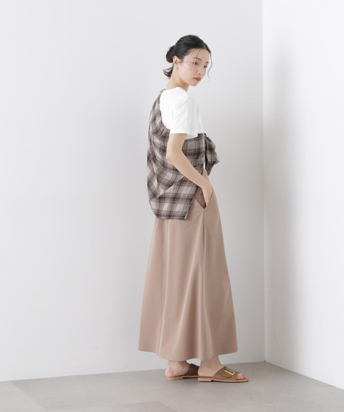 Repur加工 スムースシルケットクルーネックTシャツ 6736124303