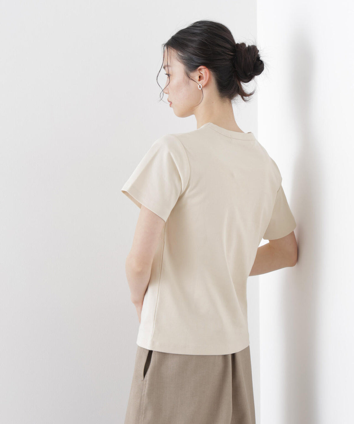 Repur加工 スムースシルケットクルーネックTシャツ 6736124303