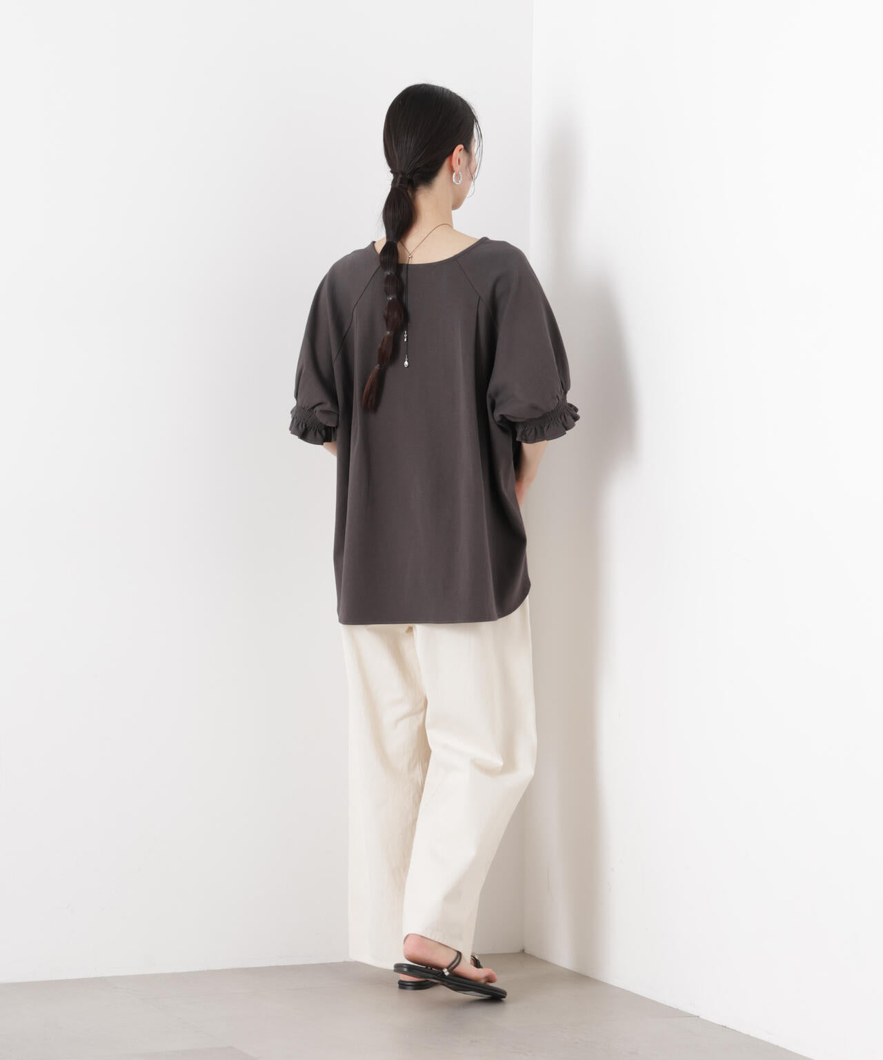 キャンディースリーブポンチカットトップス 6736124317
