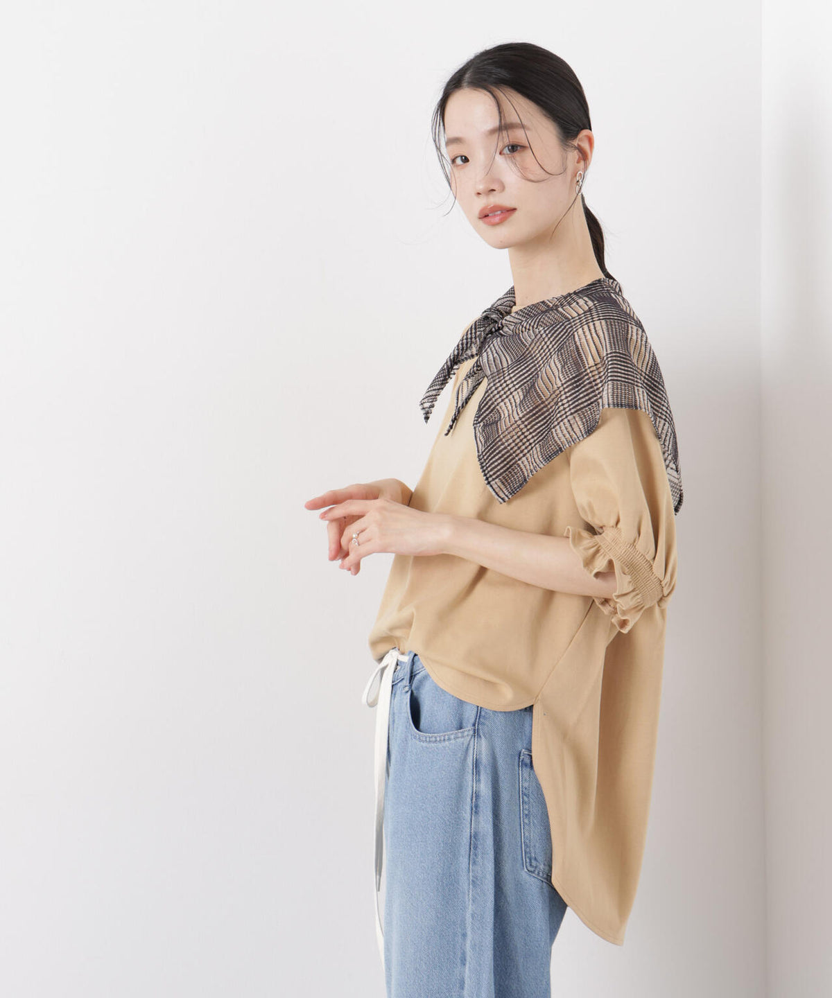キャンディースリーブポンチカットトップス 6736124317