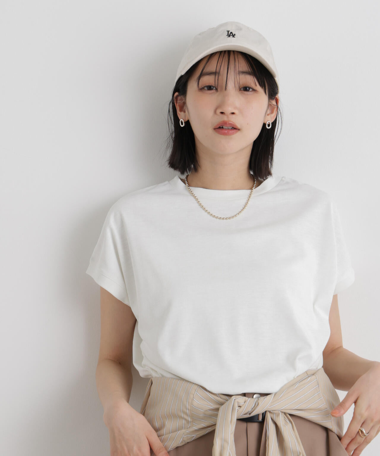 汗隠糸加工&多彩機能カットソー素材 ドルマンフレンチトップス 6736124321
