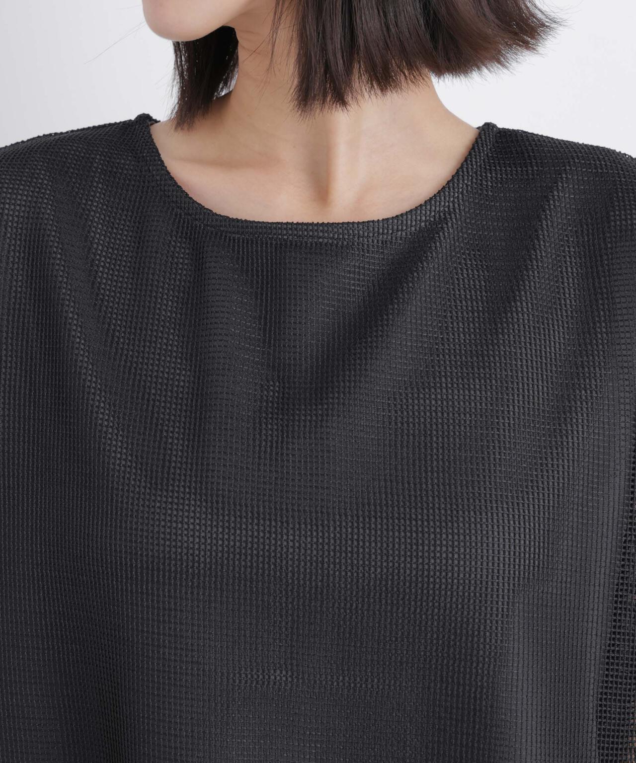 カラミメッシュレイヤードカットトップス 6736124334