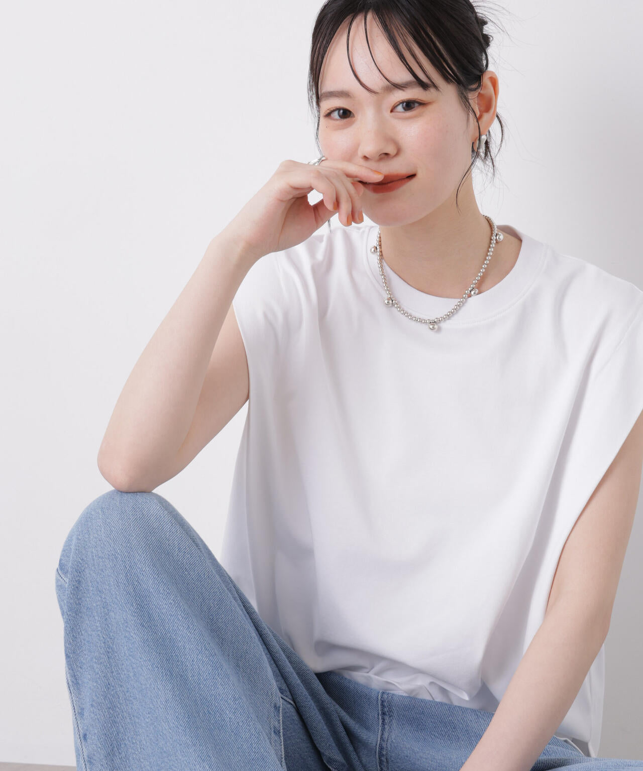 近赤外線&UVカット・吸水速乾機能 タックデザイントップス 6736124336