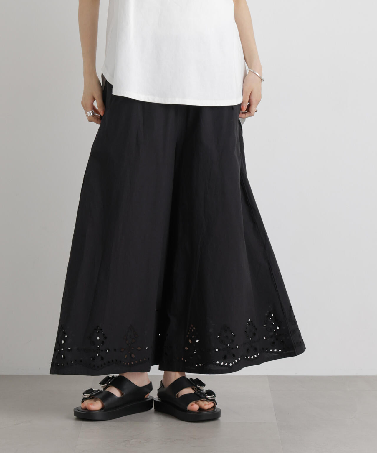 made in INDIAカットワークエンブロイダリーパンツ(セットアップ可) 6736127312