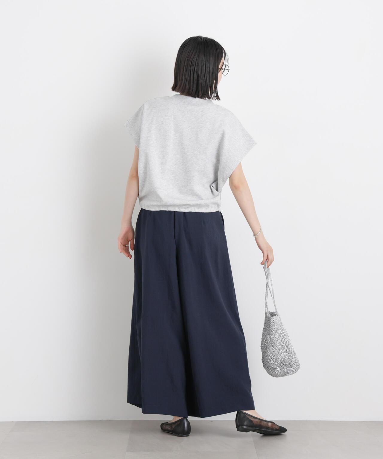 タンブラーブッチャーボックスプリーツワイドパンツ(セットアップ可) 6736127317