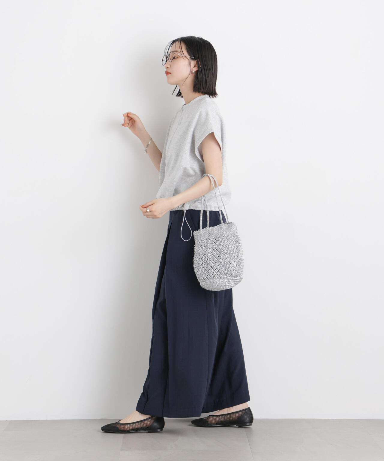 タンブラーブッチャーボックスプリーツワイドパンツ(セットアップ可) 6736127317