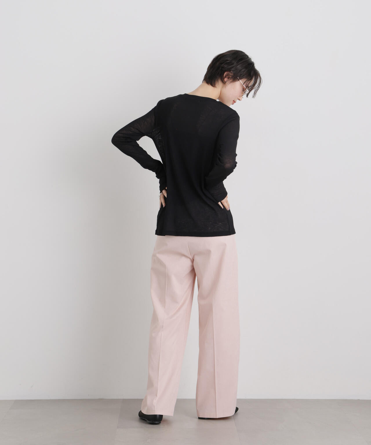 エバークリース加工ストレートセンタープレスパンツ 6736127325