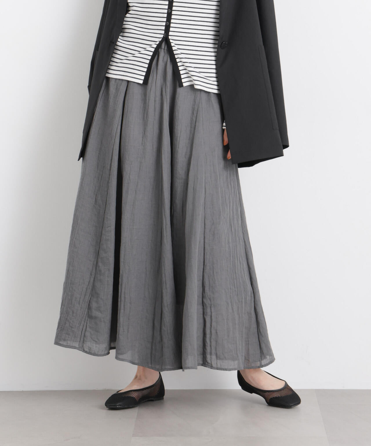 TCボイル接ぎフレアスカート(セットアップ可) 6736130309