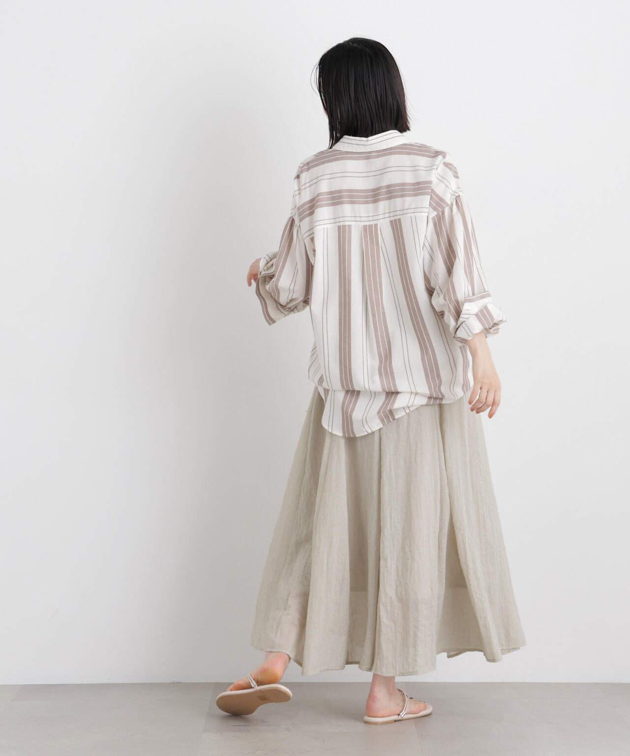 TCボイル接ぎフレアスカート(セットアップ可) 6736130309