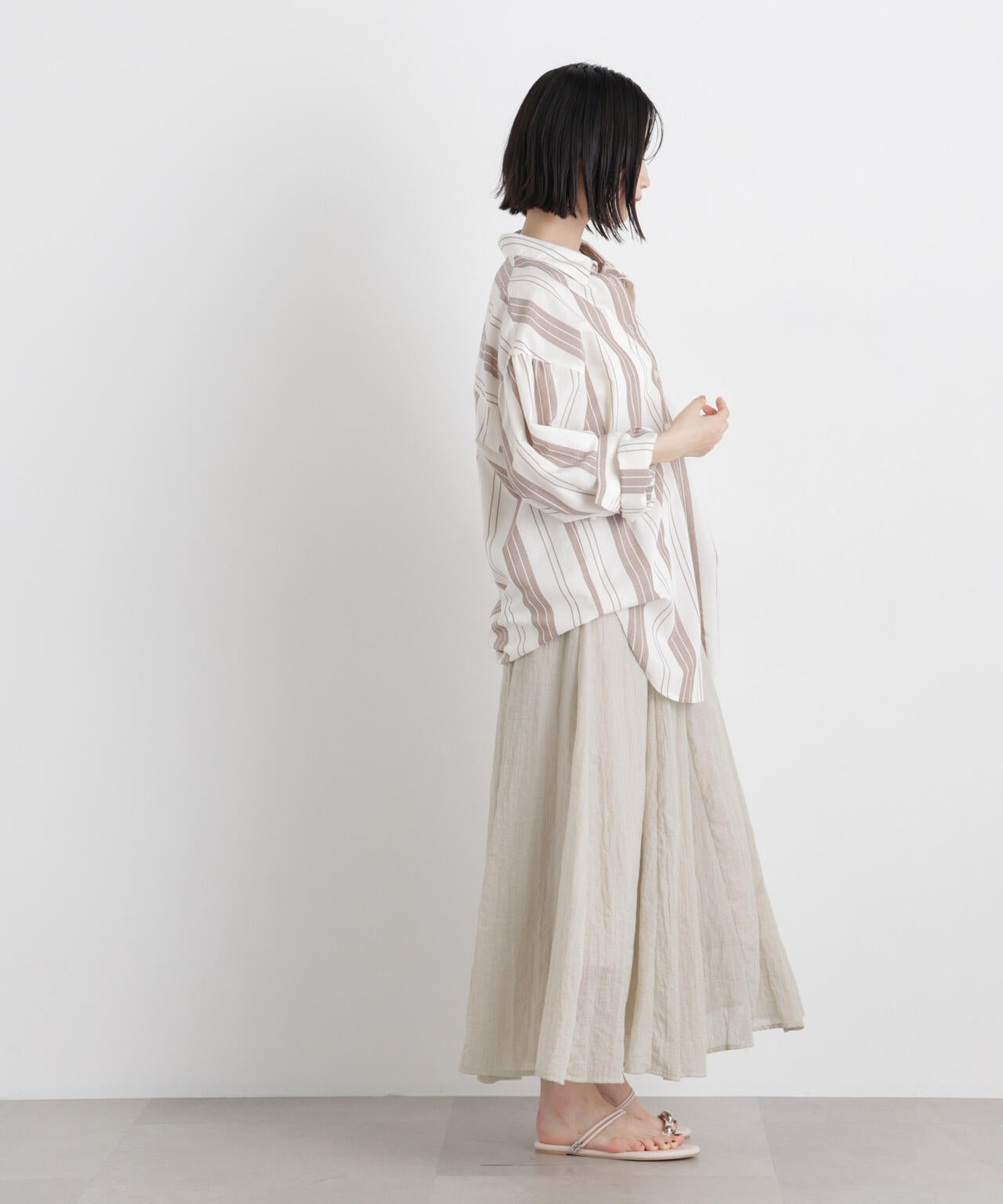 TCボイル接ぎフレアスカート(セットアップ可) 6736130309