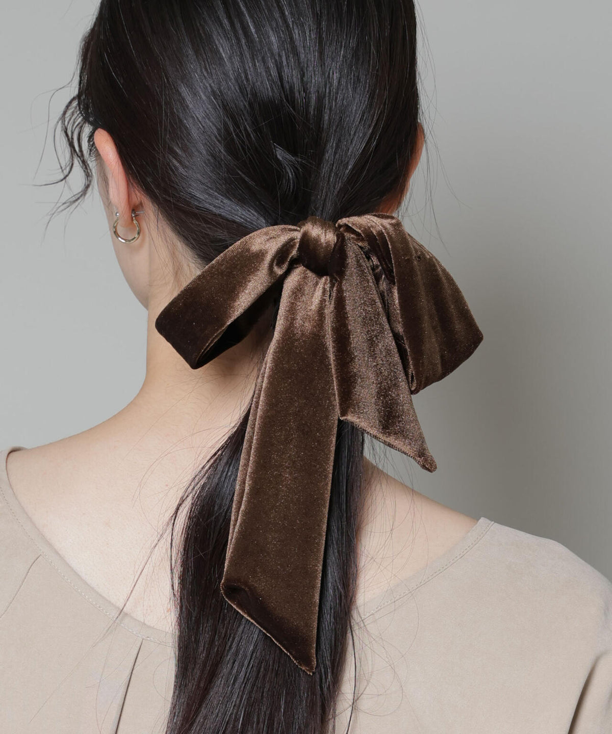ベロアリボンヘアゴム 6736138302