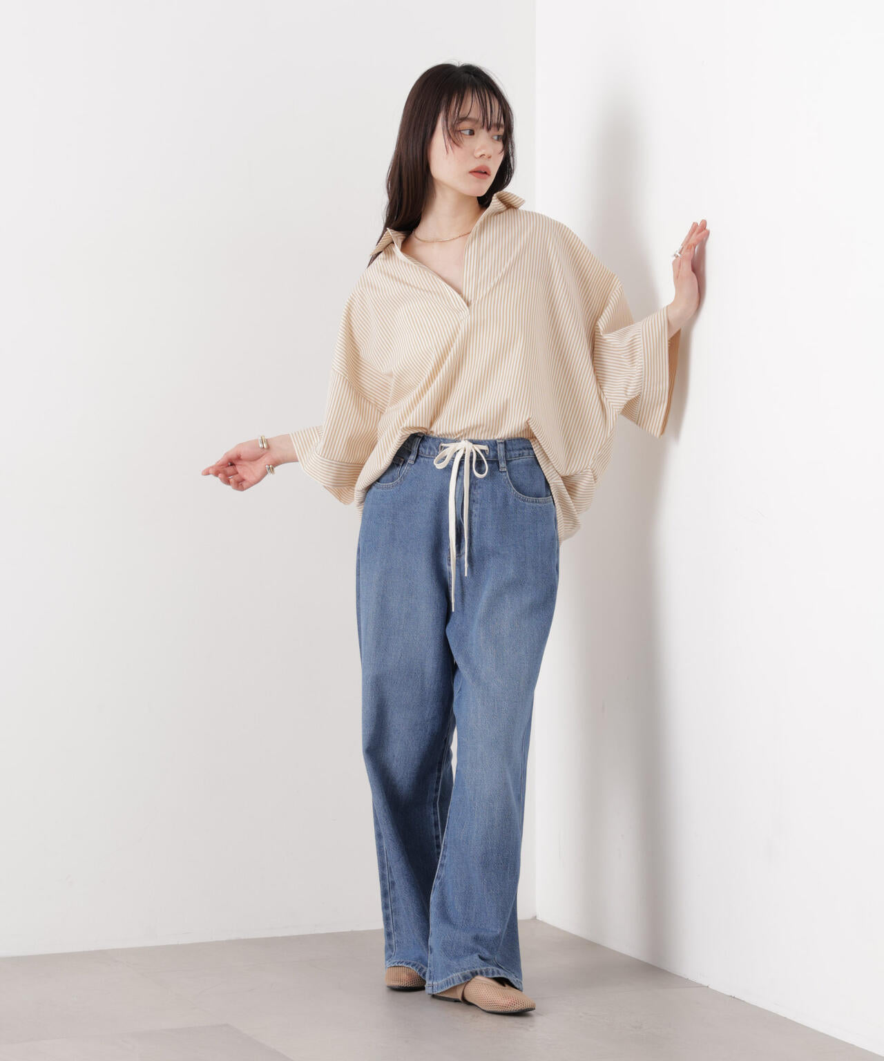 ストライプスキッパーシャツ 6736221301