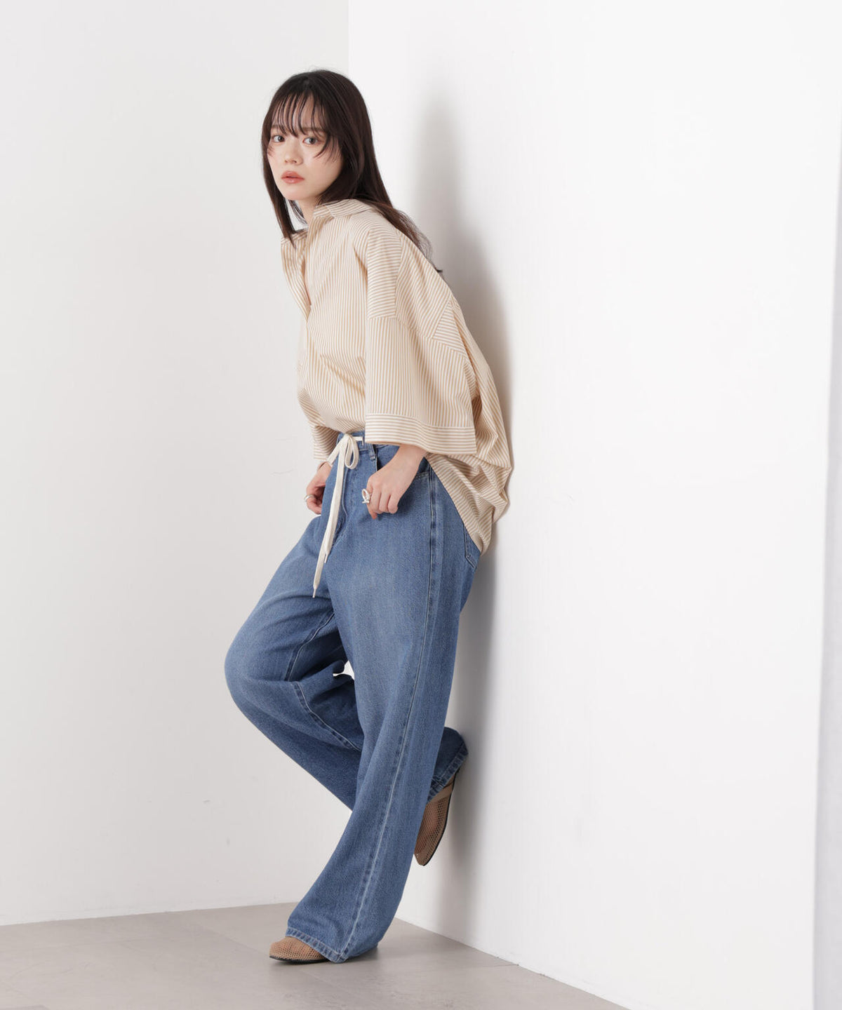 ストライプスキッパーシャツ 6736221301