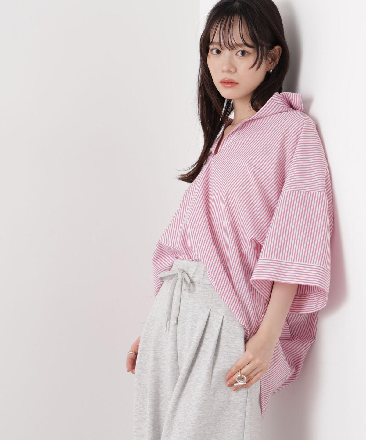 ストライプスキッパーシャツ 6736221301