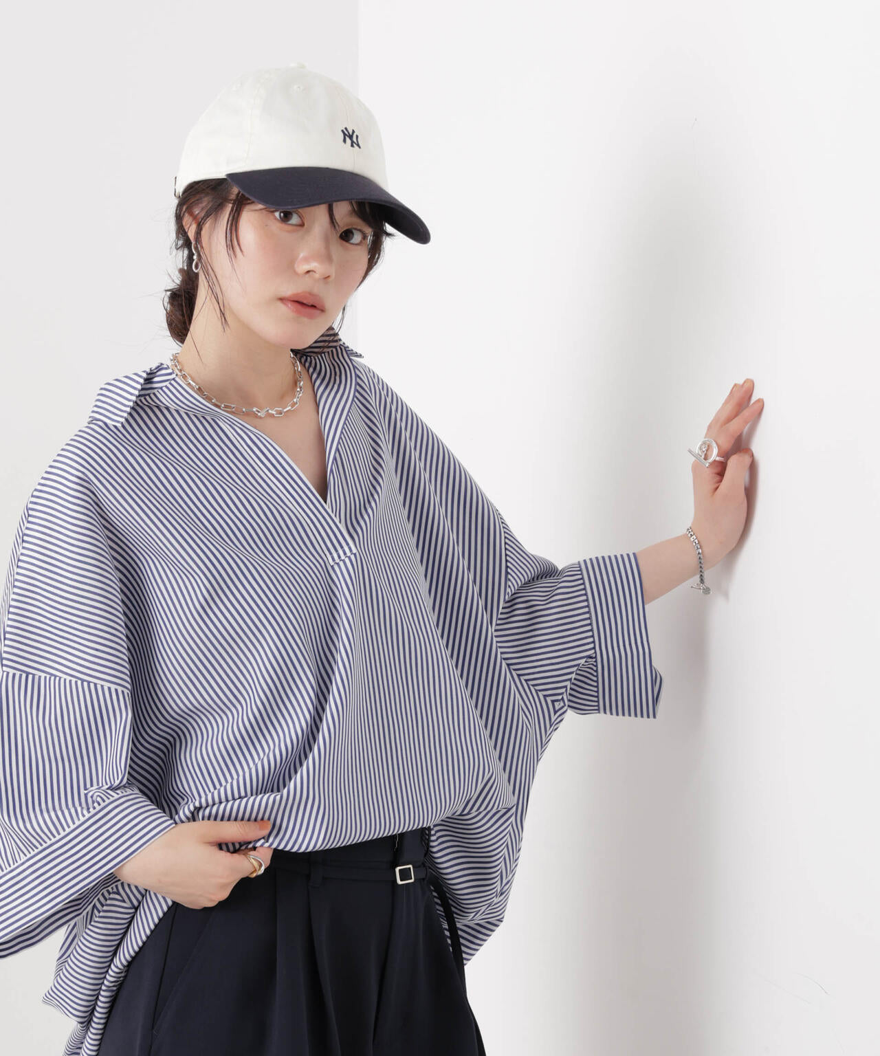 ストライプスキッパーシャツ 6736221301
