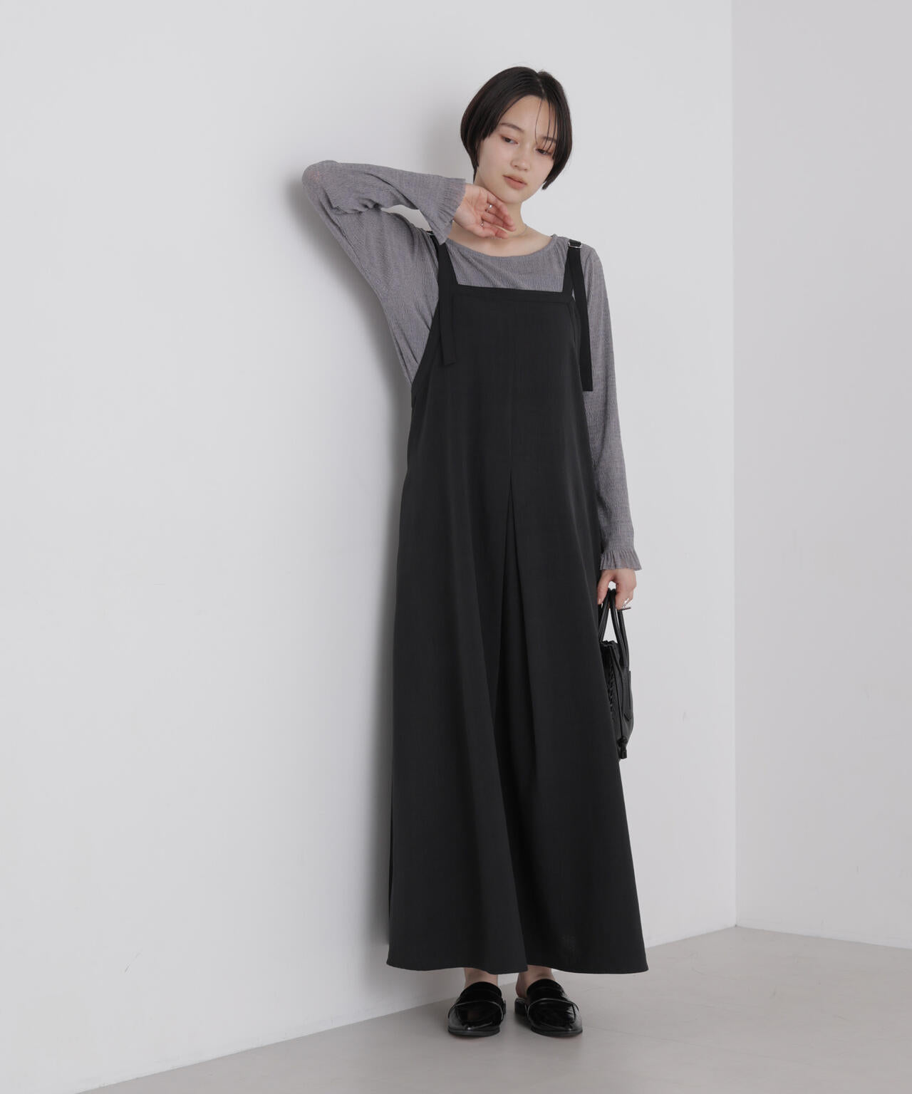 シアープリーツカットロングスリーブトップス 6736223306