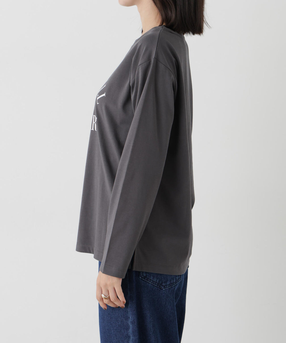 UVカット機能付ロゴプリントロングTシャツ 6736223314