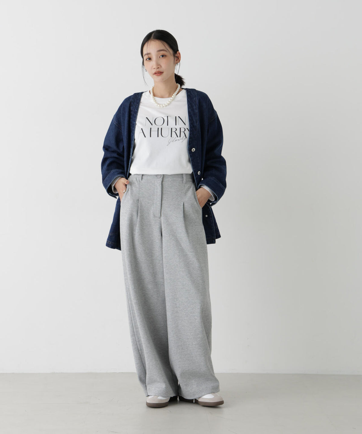UVカット機能付ロゴプリントロングTシャツ 6736223314