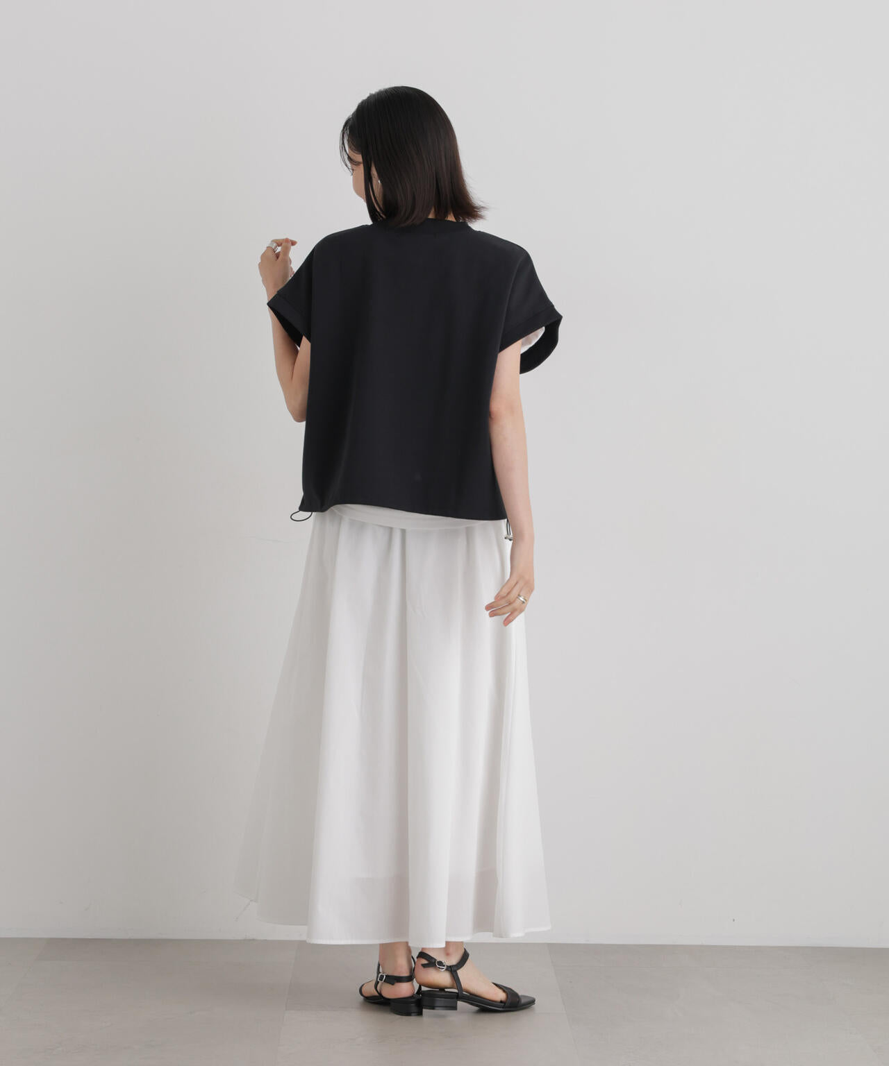 接触冷感ダンボールカットハーフジップトップス(セットアップ可) 6736224307