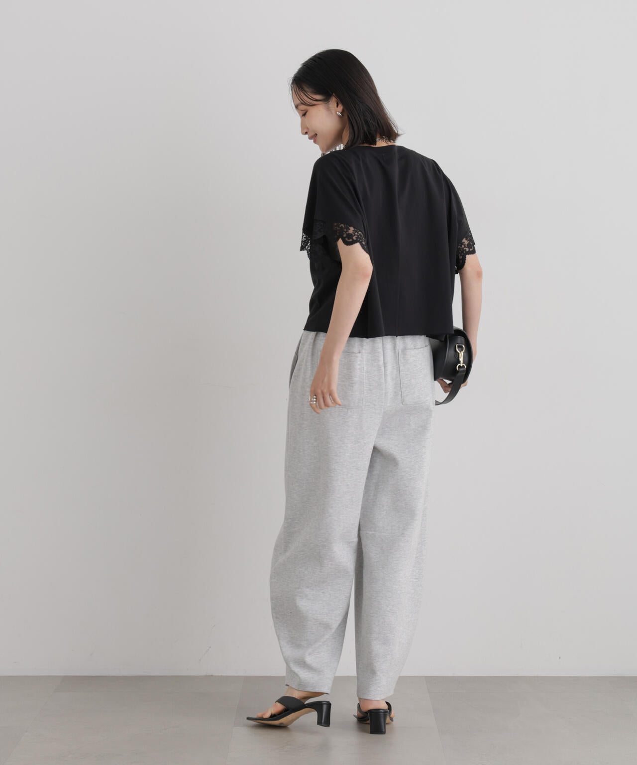レースカフドルマンワイドカットトップス 6736224309
