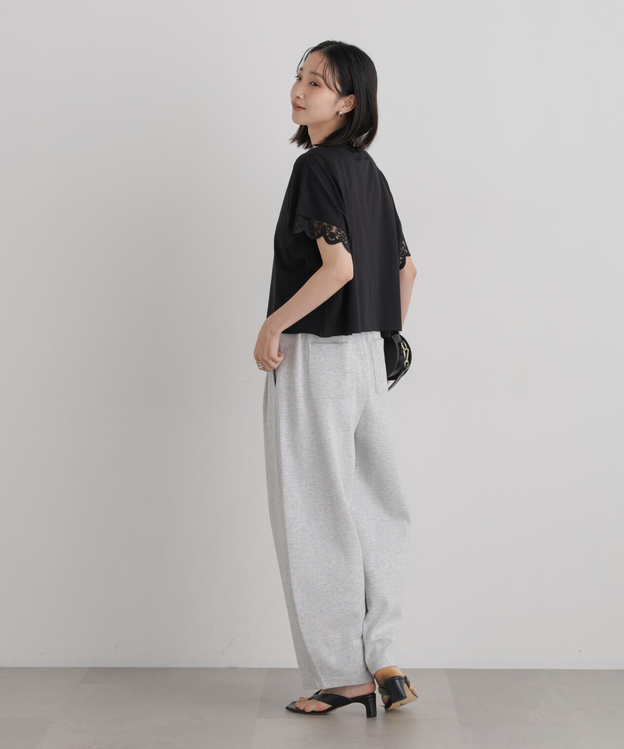 レースカフドルマンワイドカットトップス 6736224309