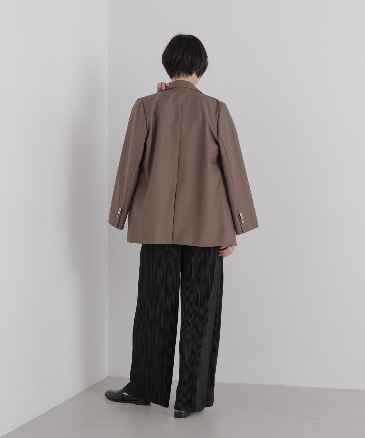 プリーツカットパンツ(セットアップ可) 6736227305