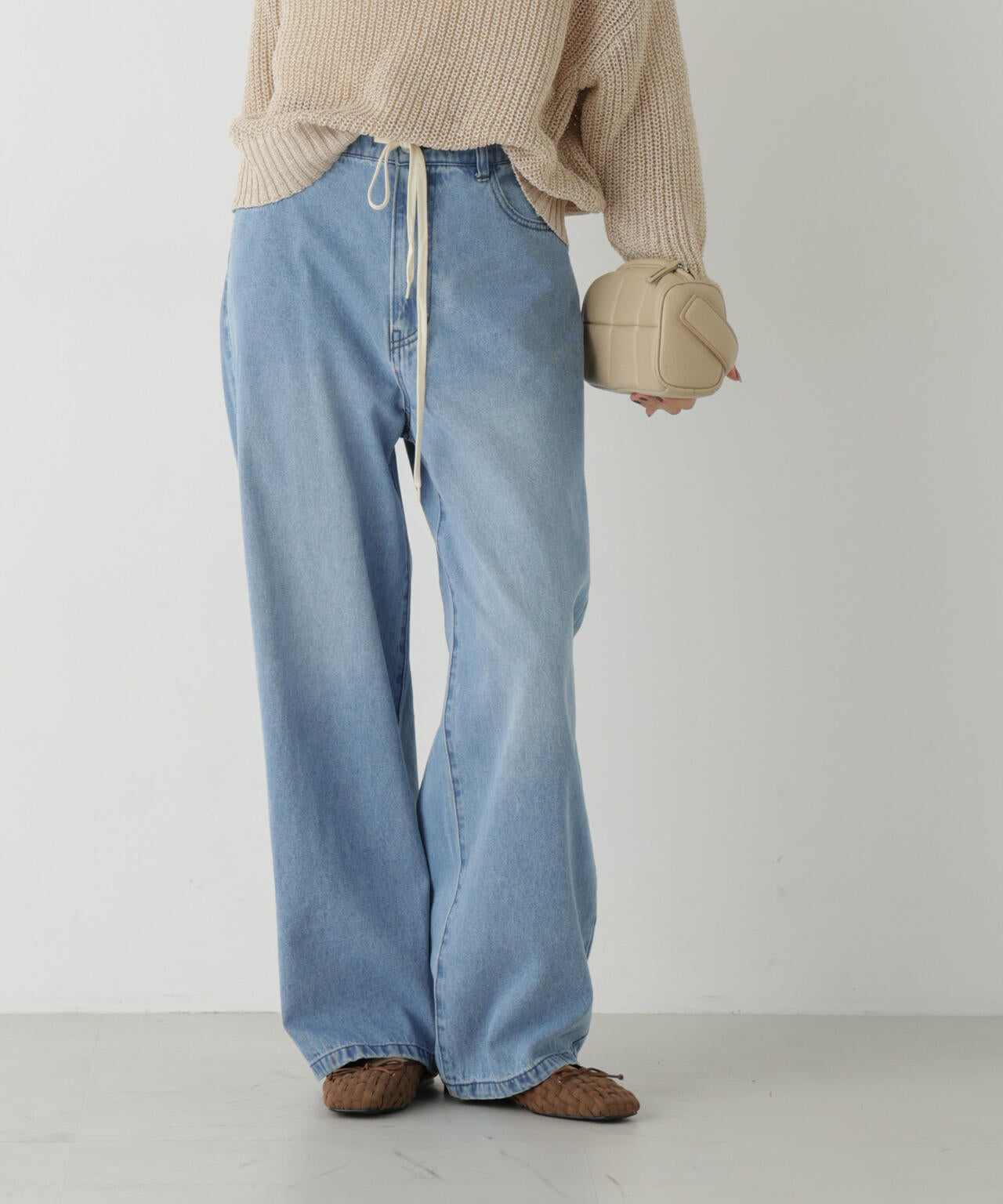 ドロストワイドデニムパンツ 6736227313