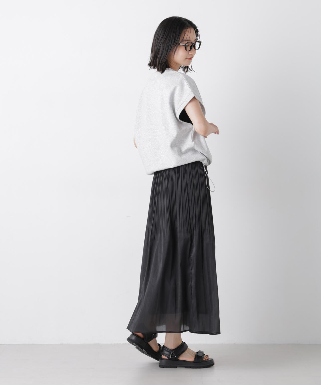 消しプリーツソフトシアースカート 6736230300