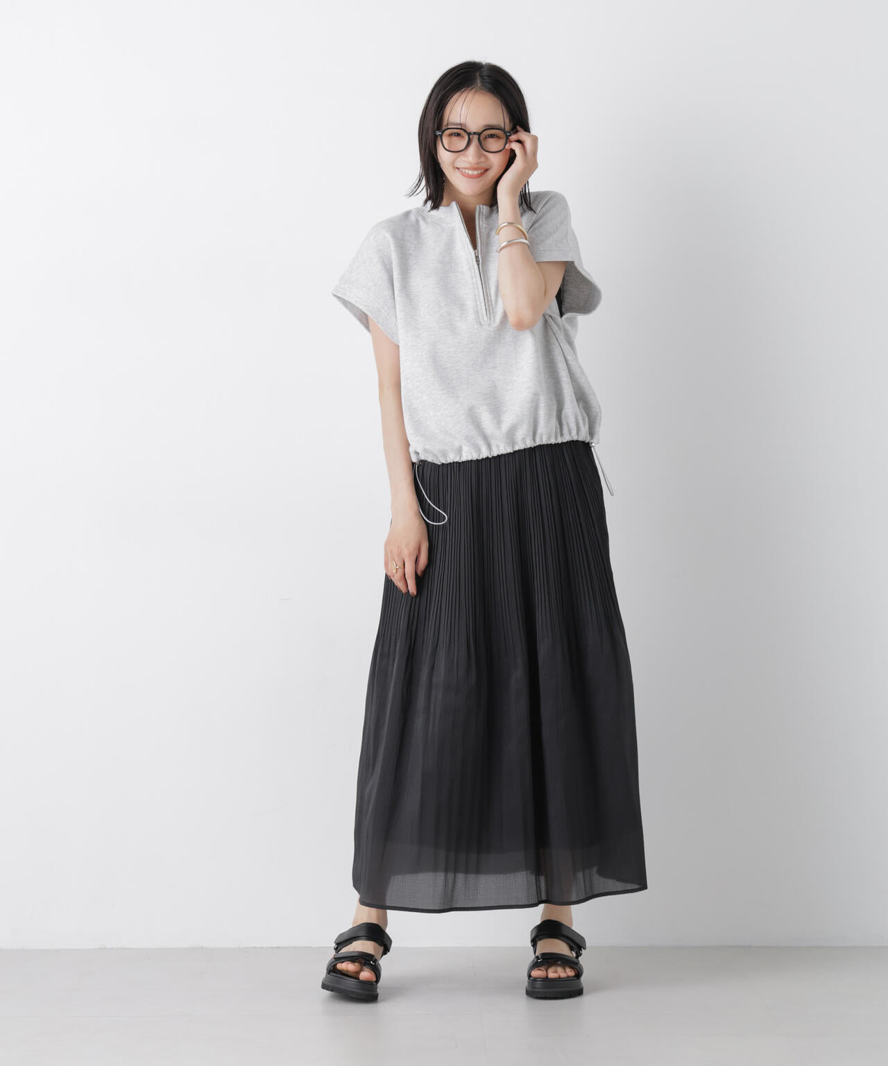 消しプリーツソフトシアースカート 6736230300