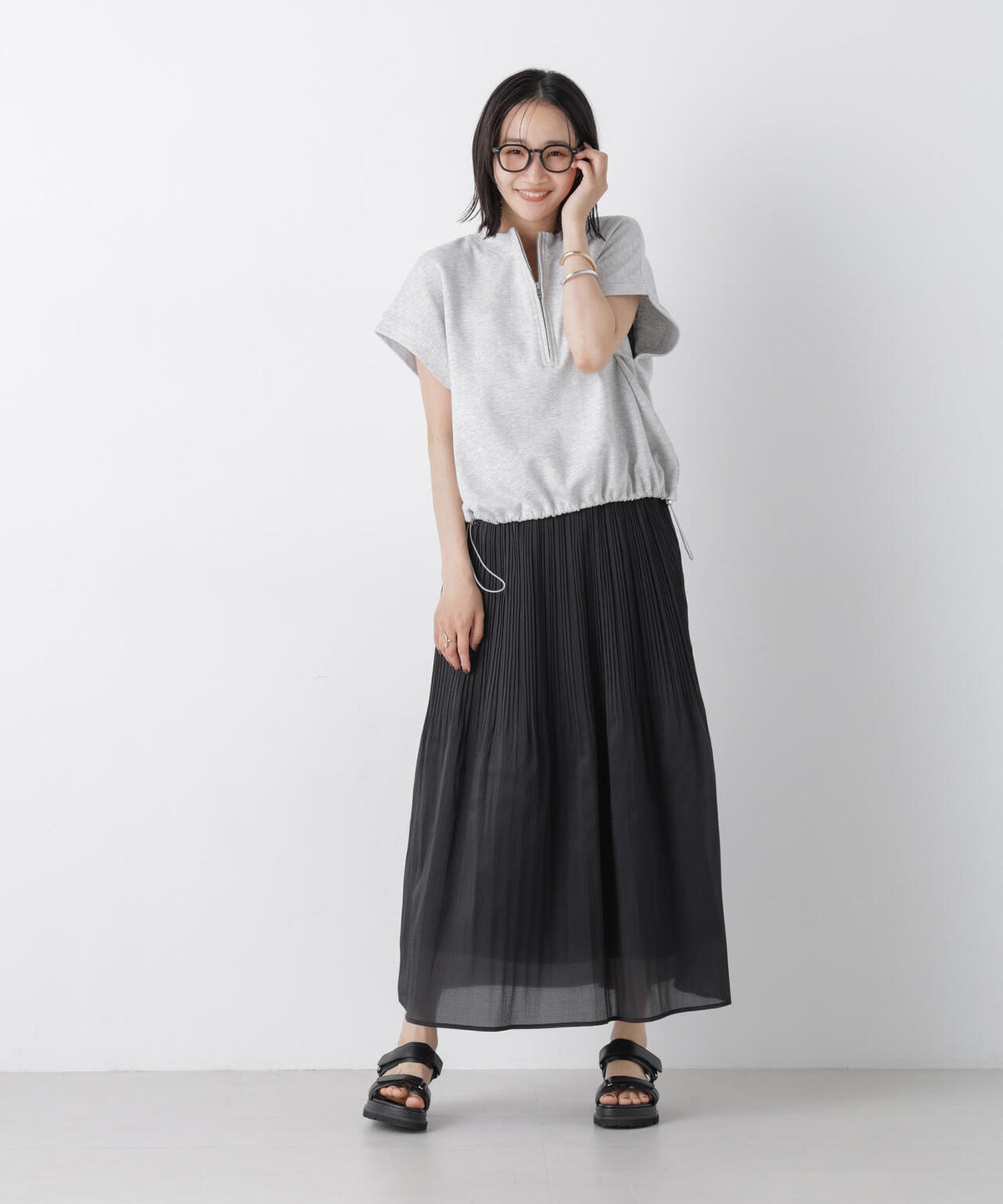 消しプリーツソフトシアースカート 6736230300