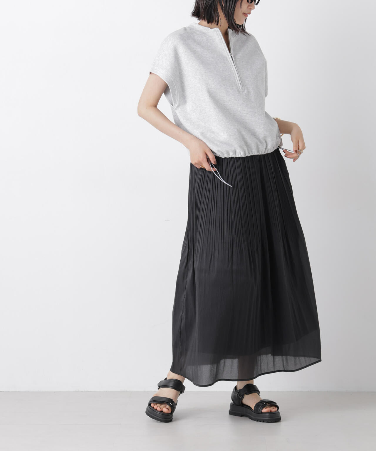 消しプリーツソフトシアースカート 6736230300