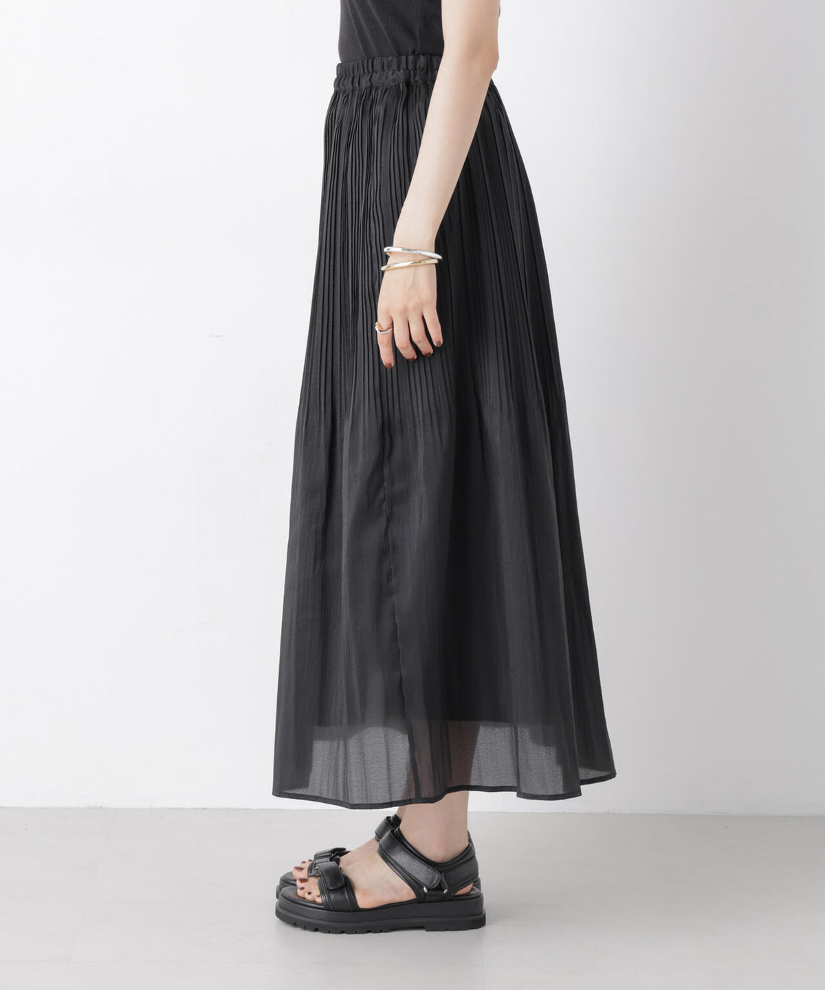 消しプリーツソフトシアースカート 6736230300