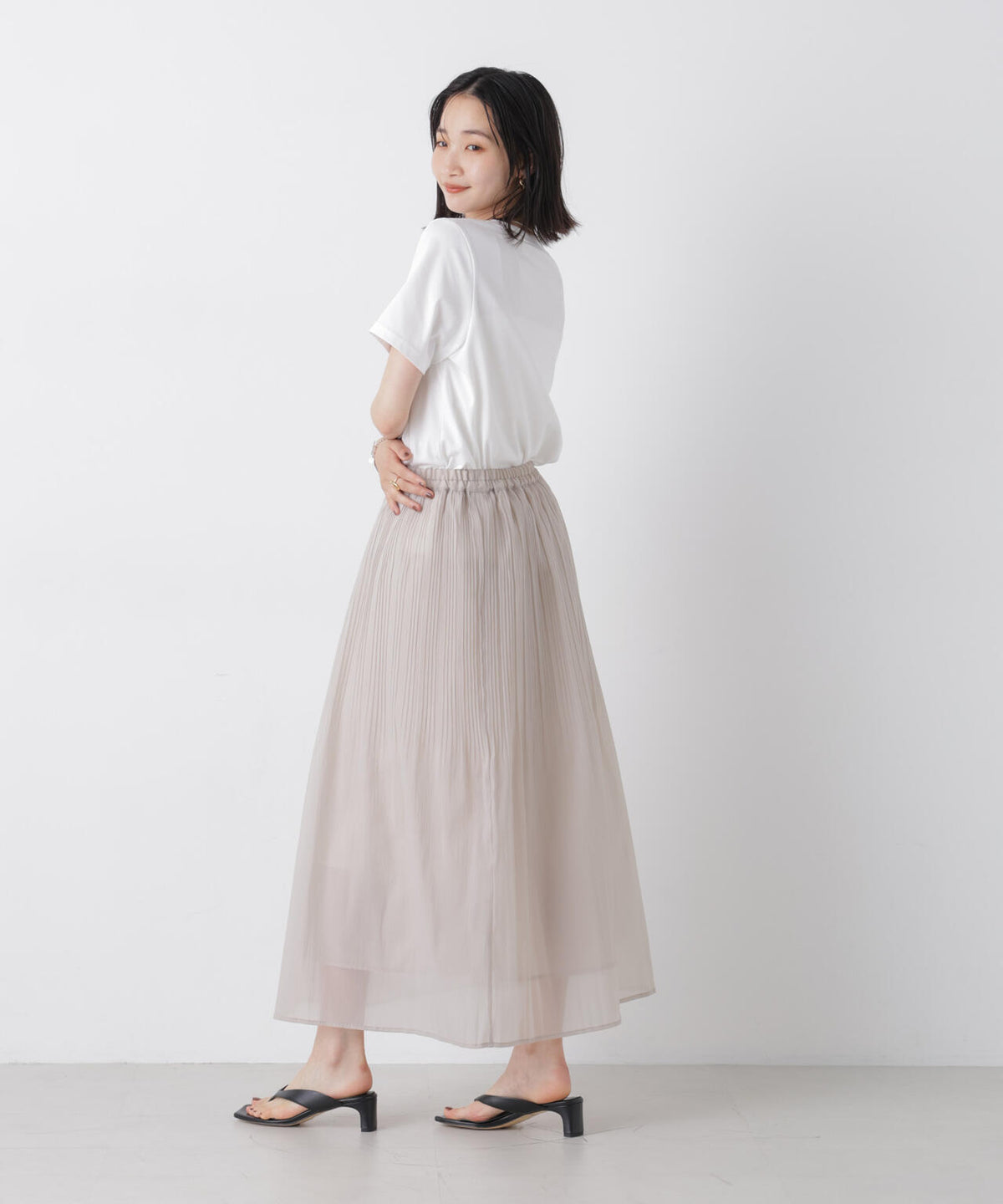 消しプリーツソフトシアースカート 6736230300