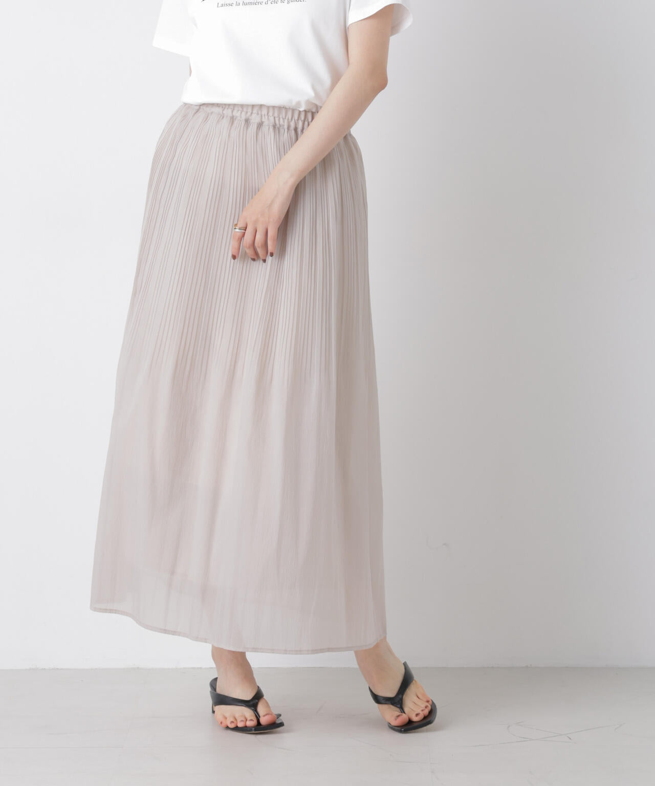 消しプリーツソフトシアースカート 6736230300