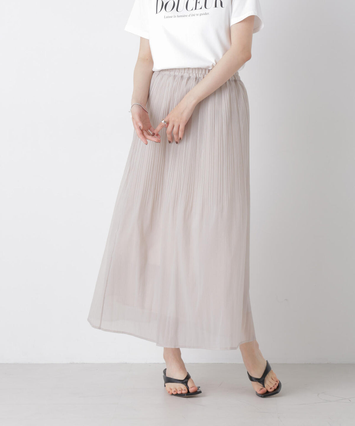 消しプリーツソフトシアースカート 6736230300