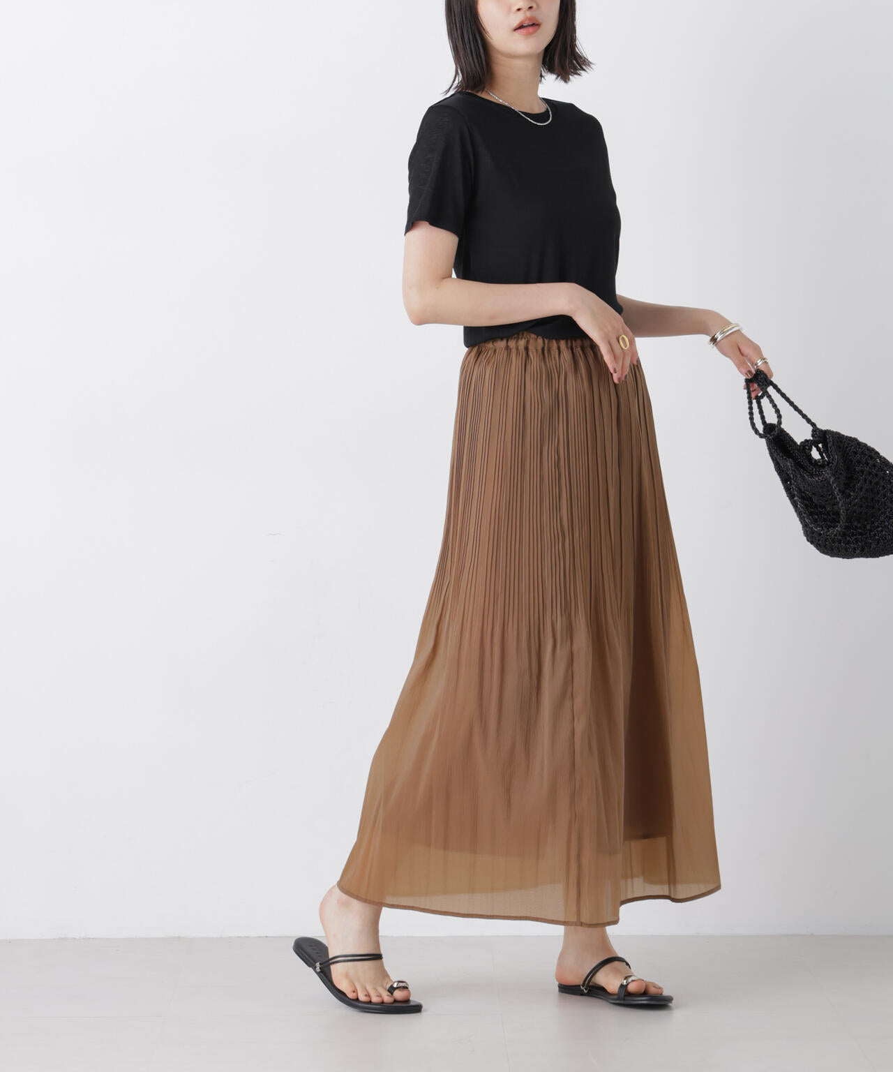 消しプリーツソフトシアースカート 6736230300
