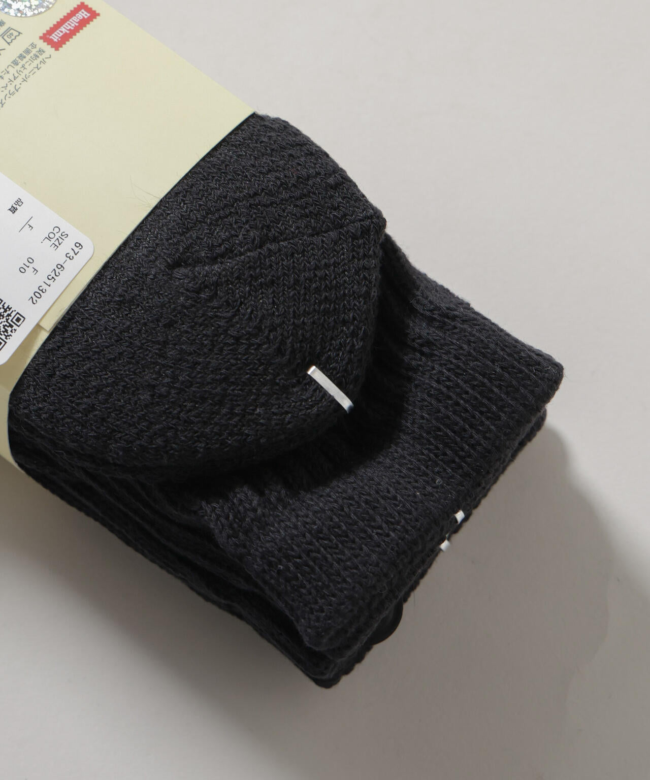 Healthknit/シンカーBLACK無地SOX 3足set 6736251302