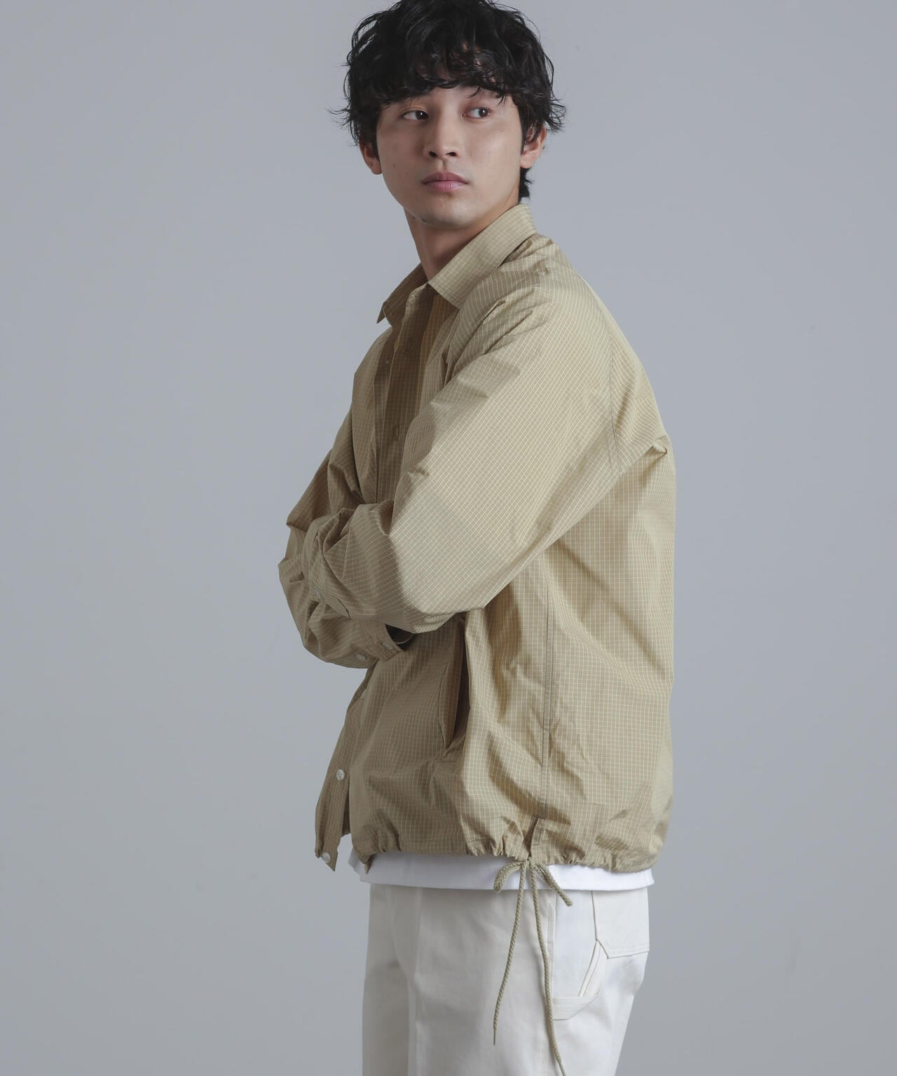 総柄サイドスピンドルコーチシャツジャケット 6684112216