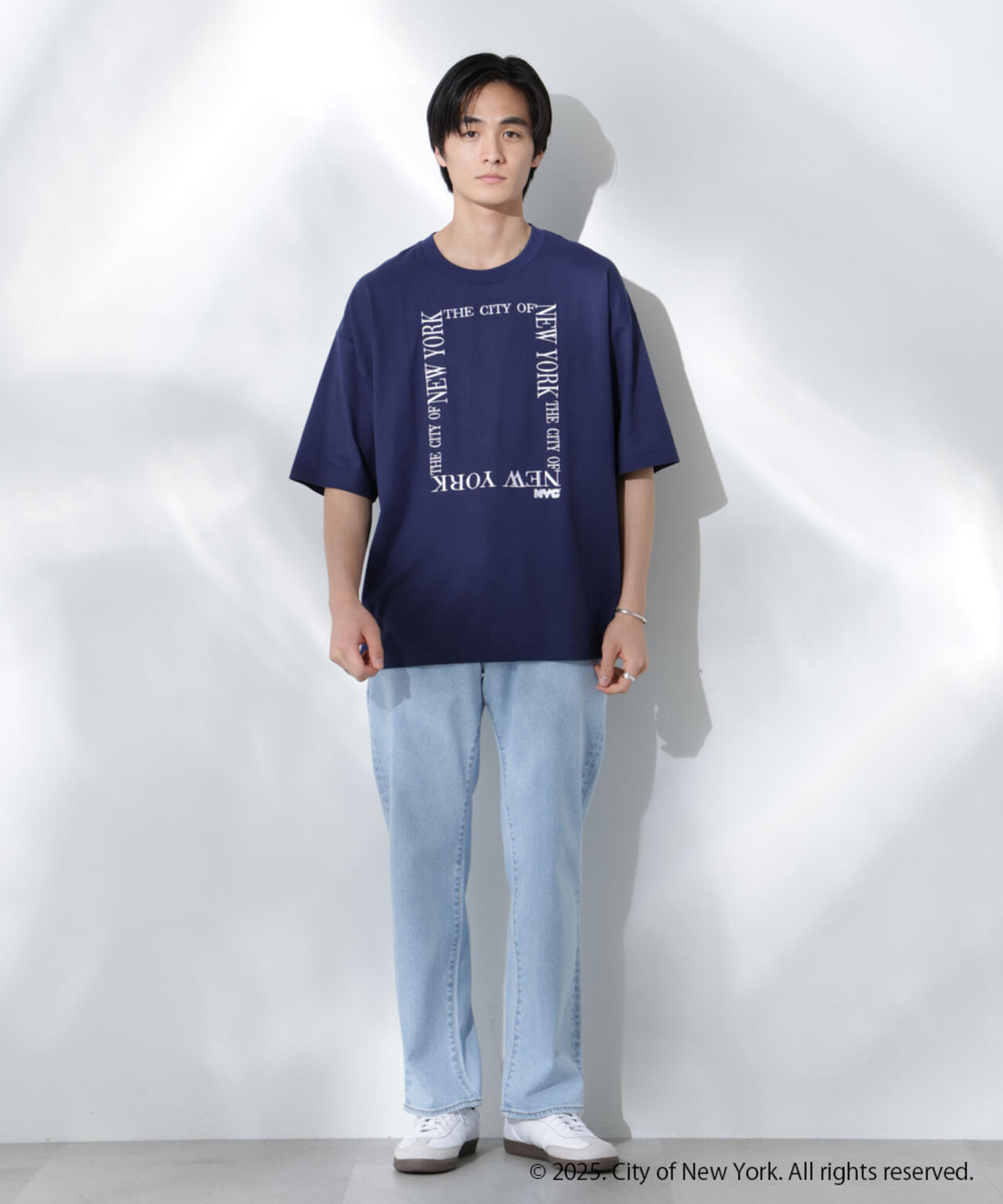 Anti Soaked(R)×NYC スクエア刺繍 汗染み防止Tシャツ 6685124221