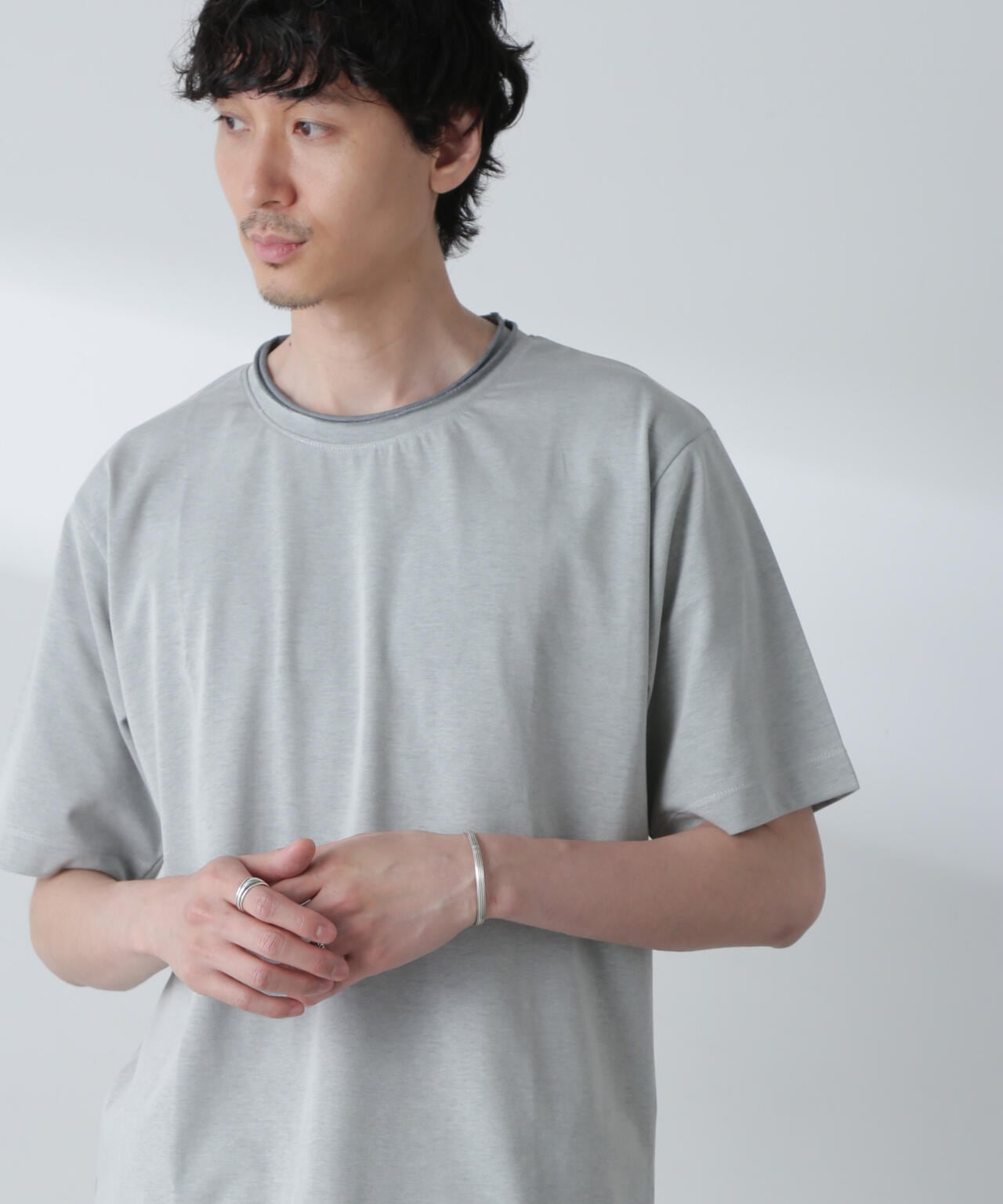 ダブルロールネック プレーティングTシャツ 6684124251