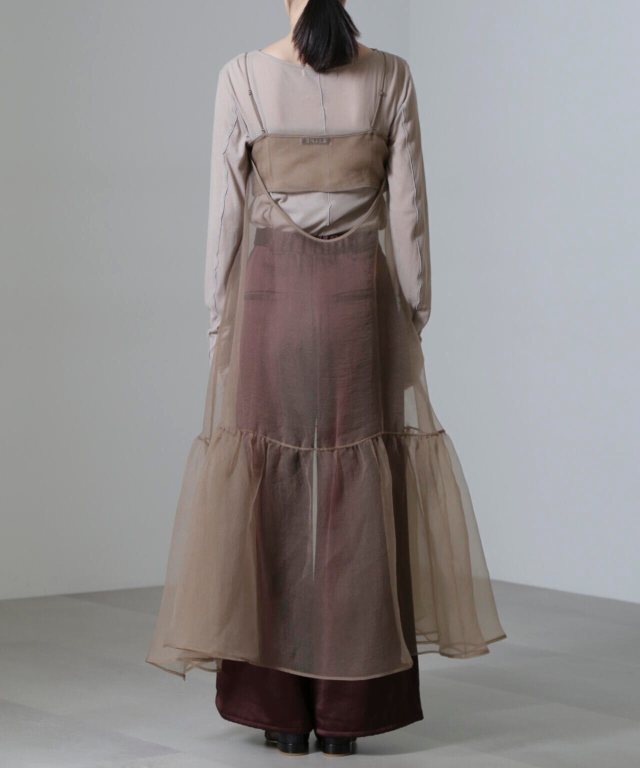 ESTHE/Cut-Out Organza Dress 6714219021