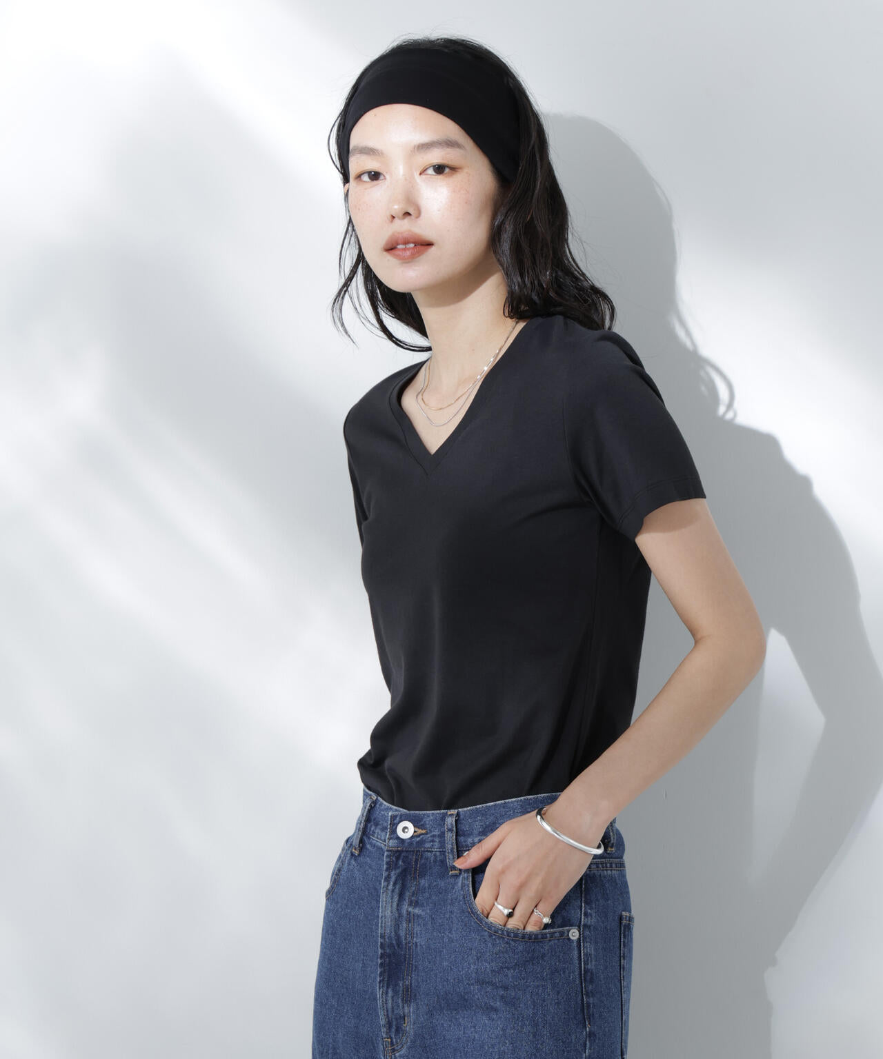 Anti Soaked(R) 汗染み防止VネックTシャツ 6695124301