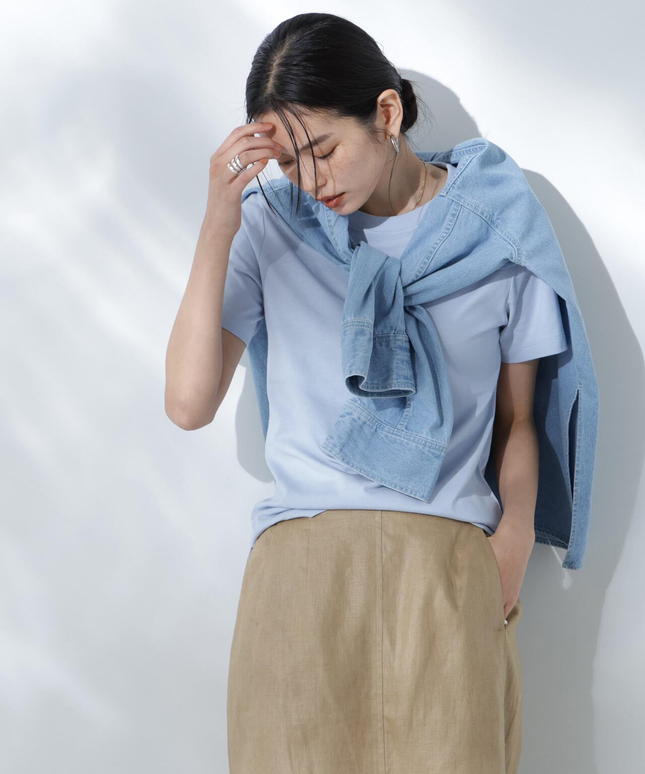 Anti Soaked(R) 汗染み防止カラフルクルーTシャツ 6695124306