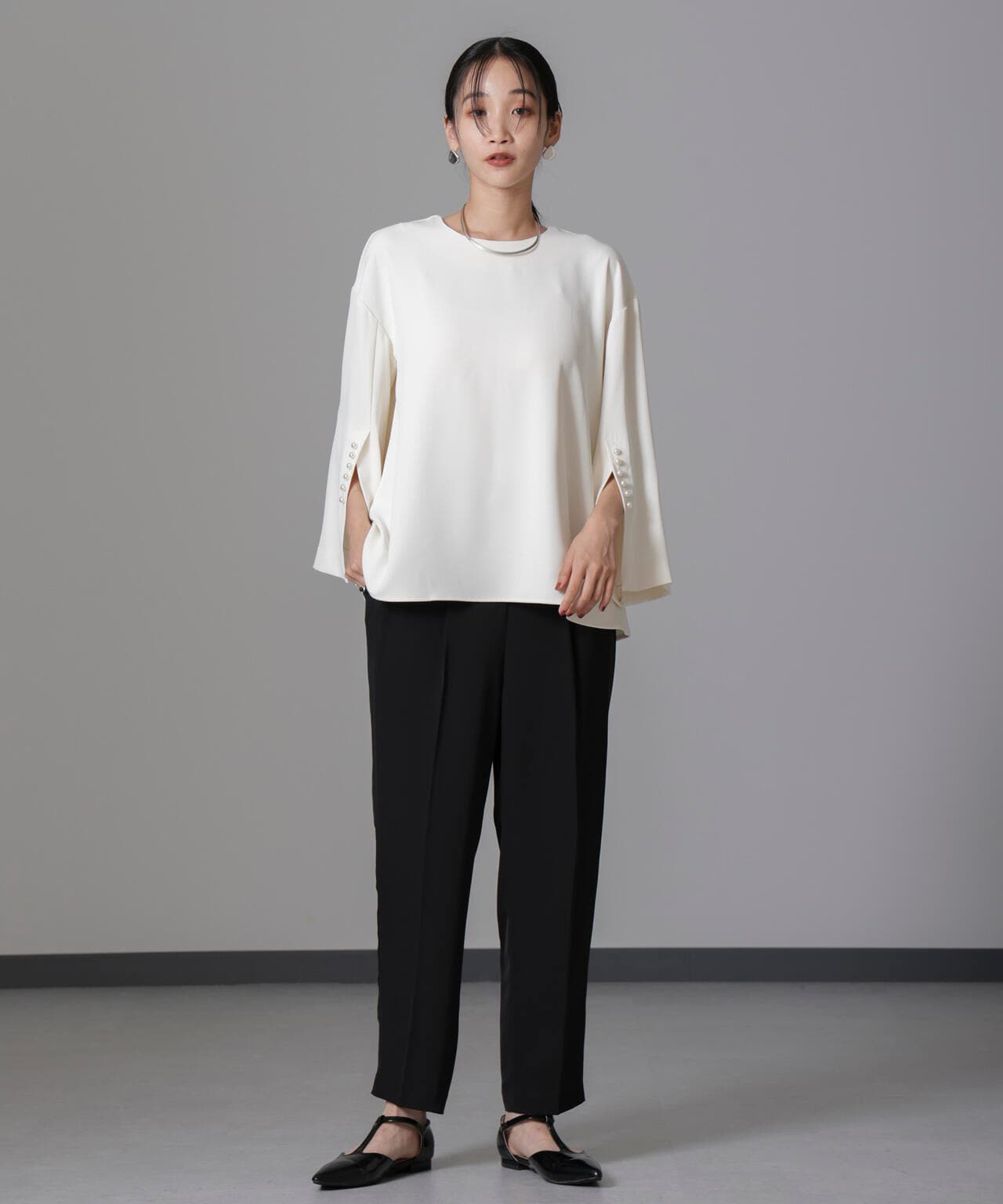troisiemechaco/DOUBLE CLOTH セットアップパンツ 6714229002