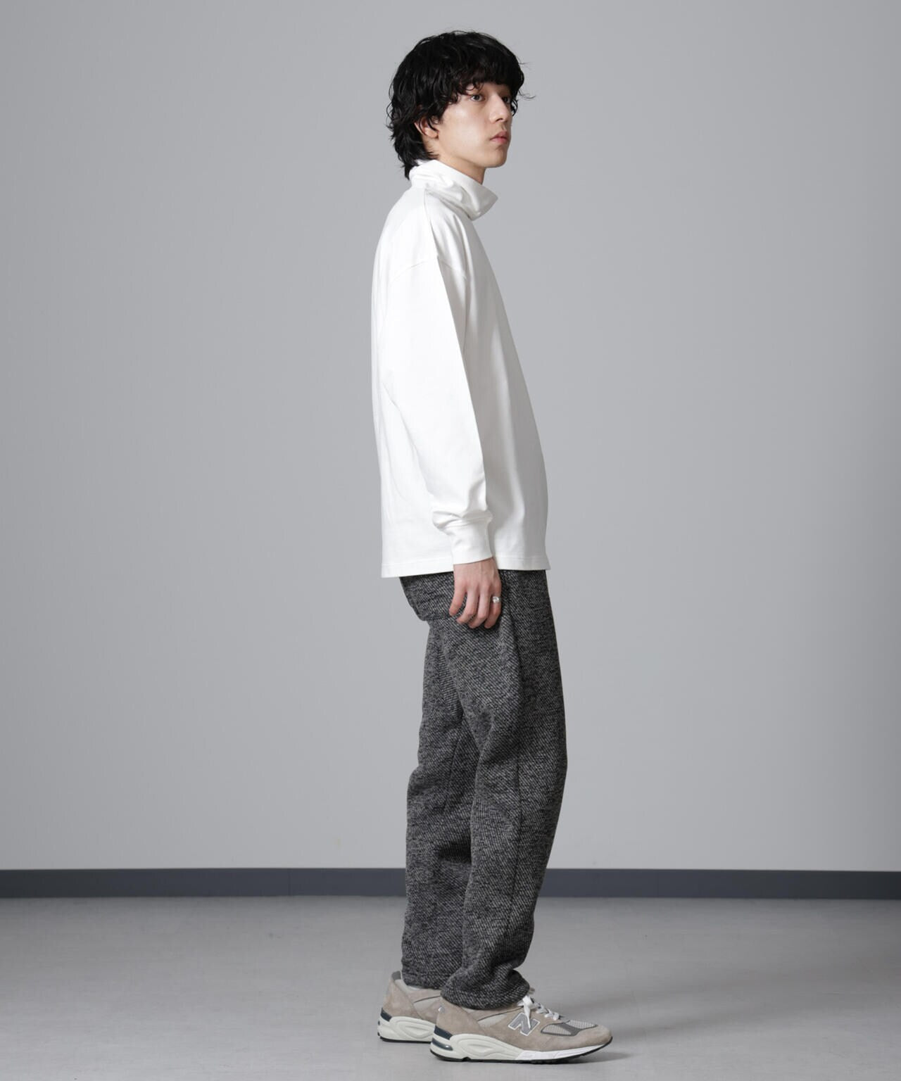 タートルカットミニ裏毛Tシャツ 長袖 6724223235