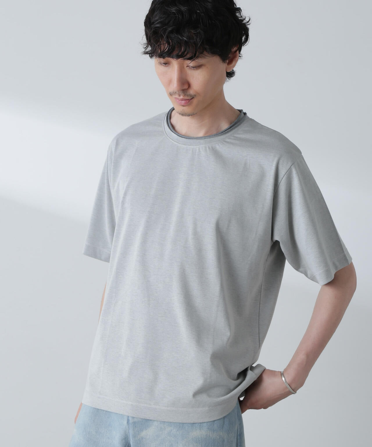 ダブルロールネック プレーティングTシャツ 6684124251