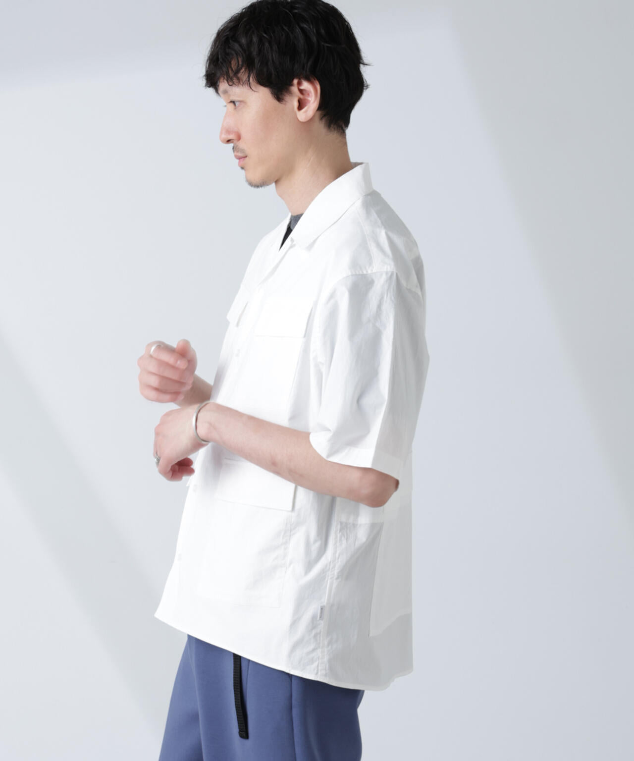 「NJ/CLUB」 ユーティリティマルチポケットシャツ 半袖 6685121207