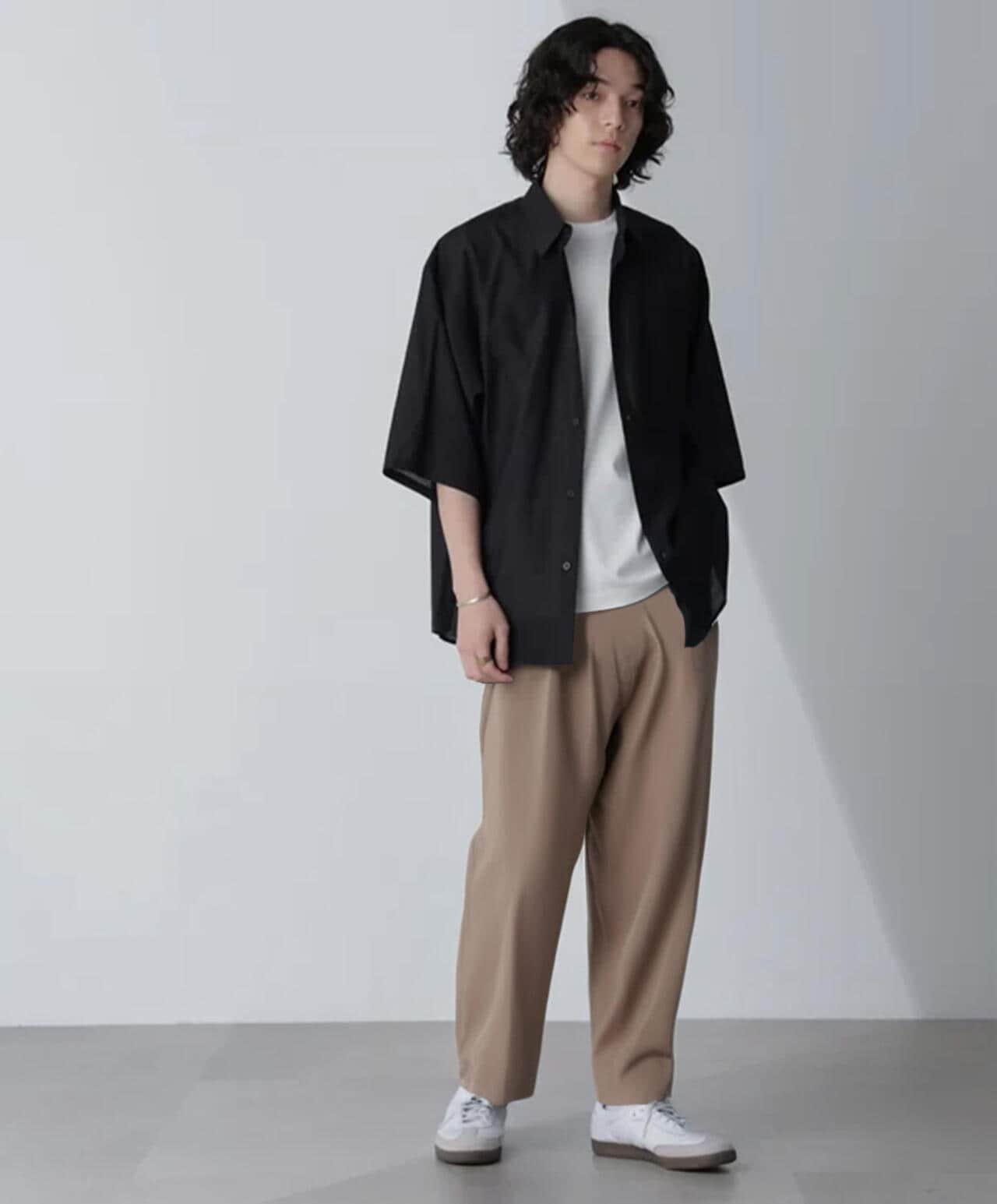 リラックスシアーシャツ 半袖 6724121231