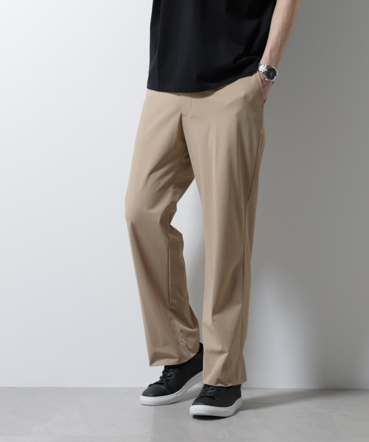 「NTROUSERS PREMIUM」クールタッチストレッチストレートパンツ撥水(セットアップ可) 6685129206