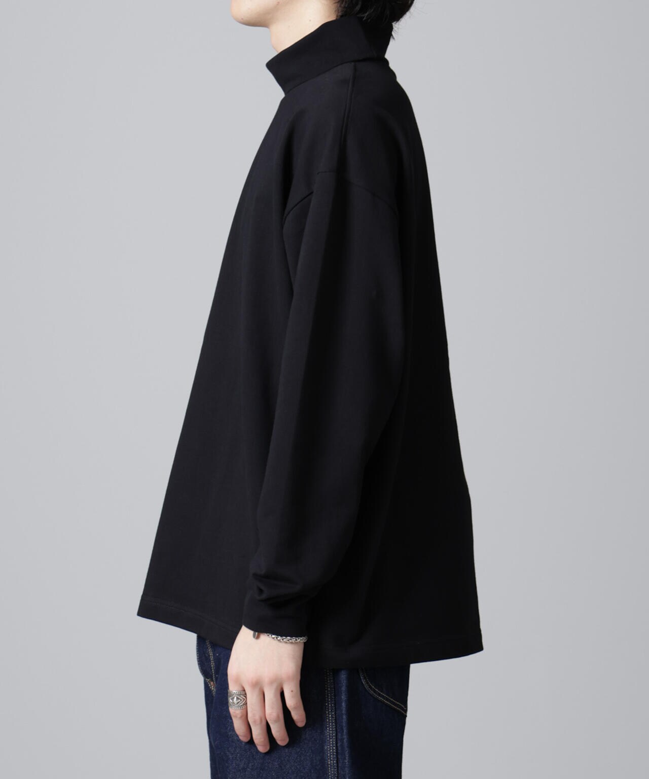 タートルカットミニ裏毛Tシャツ 長袖 6724223235